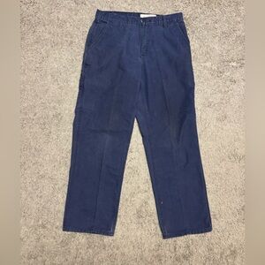 Carhartt Navy Blue Straight-Leg Work Pants